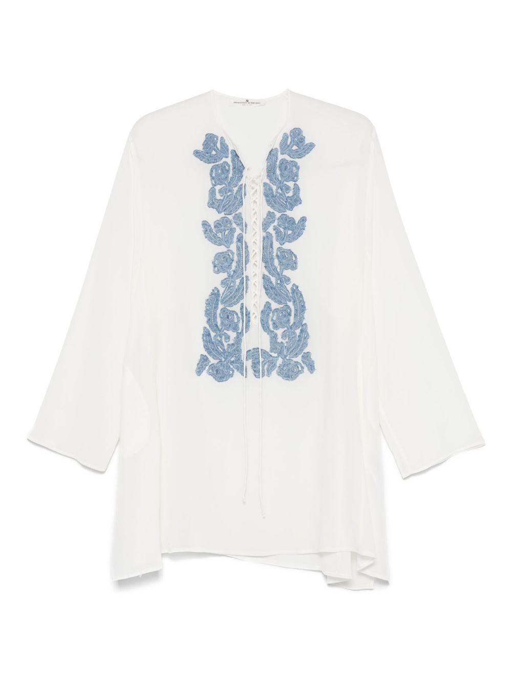 D462K405FKE10602 자수 실크 KAFTAN